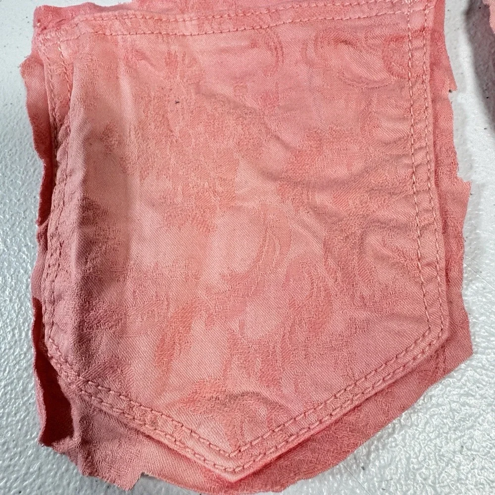 Denim Pockets For Crafts Pink 17 Pairs
